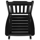 Set of 2 Winston All-Weather Rocking Chair in Black Faux Wood