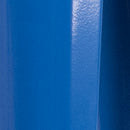 30" High Backless Blue Metal Barstool with Square Wood Seat