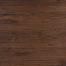 23.5" Square Black Metal Indoor Bar Height Table with Walnut Rustic Wood Top