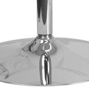 39.25'' Round Glass Table with 29''H Chrome Base