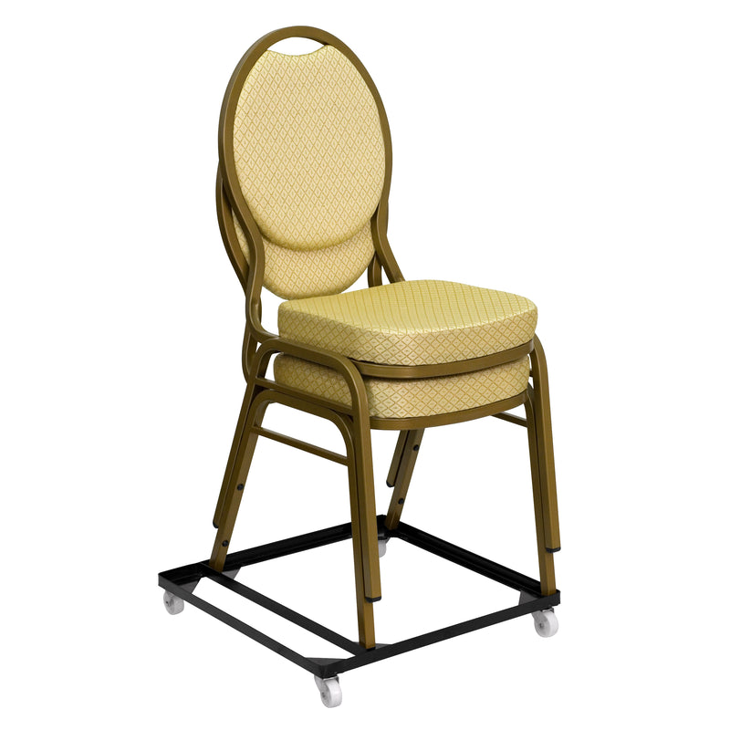 SINGLEWAVE Series Steel Stack Chair and Church Chair Dolly