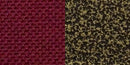 SINGLEWAVE Series Trapezoidal Back Stacking Banquet Chair in Burgundy Fabric - Gold Vein Frame