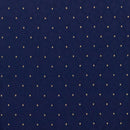 SINGLEWAVE Series Crown Back Stacking Banquet Chair in Navy Blue Dot Patterned Fabric - Gold Vein Frame