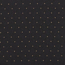 SINGLEWAVE Series 21''W Stacking Church Chair in Black Dot Patterned Fabric - Gold Vein Frame