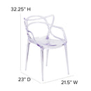 Nesting Series Transparent Stacking Side Chair