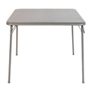 Gray Folding Card Table - Lightweight Portable Folding Table with Collapsible Legs