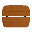 2 Pack Charlestown All-Weather Poly Resin Wood Adirondack Chairs with Side Table in Teak