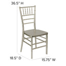 SINGLEWAVE PREMIUM Series Champagne Resin Stacking Chiavari Chair