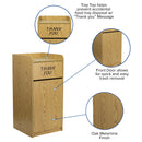 Wood Tray Top Receptacle in Oak