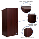 Stand-Up Wood Lectern in Mahogany