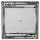 2.79-Foot Square Height Adjustable Granite White Plastic Folding Table