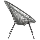 Valencia Oval Comfort Series Take Ten Grey Papasan Lounge Chair