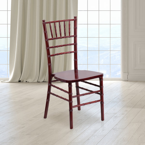 SINGLEWAVE Series Mahogany Wood Chiavari Chair