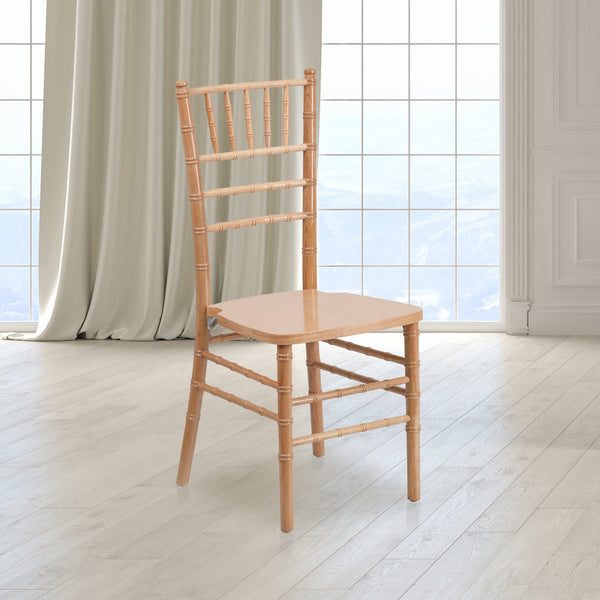 SINGLEWAVE Series Natural Wood Chiavari Chair