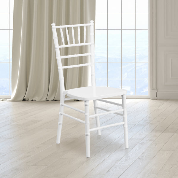 SINGLEWAVE Series White Wood Chiavari Chair