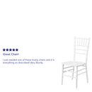 SINGLEWAVE Series White Wood Chiavari Chair