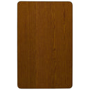 Mobile 24''W x 48''L Rectangular Oak HP Laminate Activity Table - Standard Height Adjustable Legs