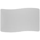 28"W x 47.5"L Rectangular Wave Flexible Collaborative Grey Thermal Laminate Activity Table - Standard Height Adjustable Legs