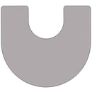 Mobile 60''W x 66''L Horseshoe Grey Thermal Laminate Activity Table - Height Adjustable Short Legs