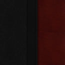 SINGLEWAVE Series Black Cutout Back Metal Restaurant Chair - Mahogany Wood Back, Black Vinyl Seat