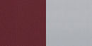 SINGLEWAVE Series Silver Slat Back Metal Restaurant Chair - Burgundy Vinyl Seat