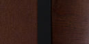 SINGLEWAVE Series Black Slat Back Metal Restaurant Barstool - Walnut Wood Back & Seat