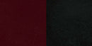 SINGLEWAVE Series Black Vertical Back Metal Restaurant Barstool - Burgundy Vinyl Seat