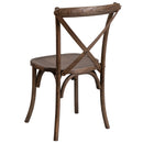 SINGLEWAVE Series Stackable Early American Wood Cross Back Chair
