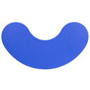 35''W x 65''L Half-Moon Blue Plastic Height Adjustable Activity Table