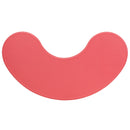 35''W x 65''L Half-Moon Red Plastic Height Adjustable Activity Table