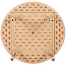 33" Round Natural Plastic Height Adjustable Activity Table
