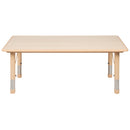 23.625"W x 47.25"L Rectangular Natural Plastic Height Adjustable Activity Table