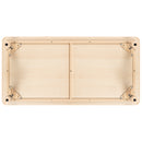 23.625"W x 47.25"L Rectangular Natural Plastic Height Adjustable Activity Table