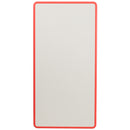 23.625''W x 47.25''L Rectangular Red Plastic Height Adjustable Activity Table with Grey Top