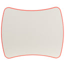 21.875''W x 26.625''L Rectangular Red Plastic Height Adjustable Activity Table with Grey Top