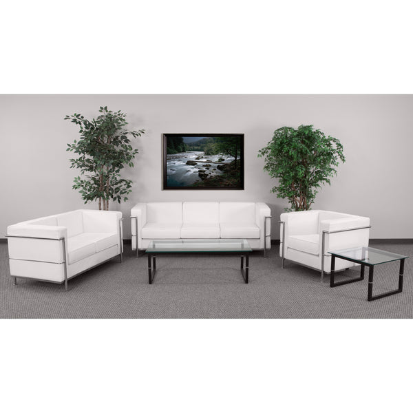 SINGLEWAVE Regal Series Reception Set in Melrose White LeatherSoft