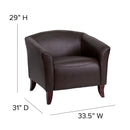 SINGLEWAVE Imperial Series Brown LeatherSoft Chair
