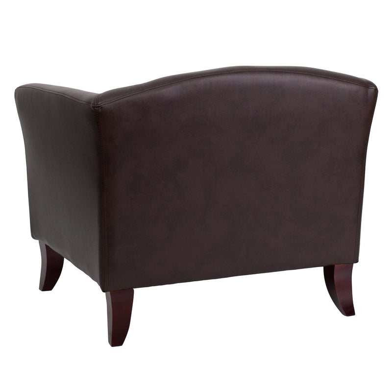 SINGLEWAVE Imperial Series Brown LeatherSoft Chair