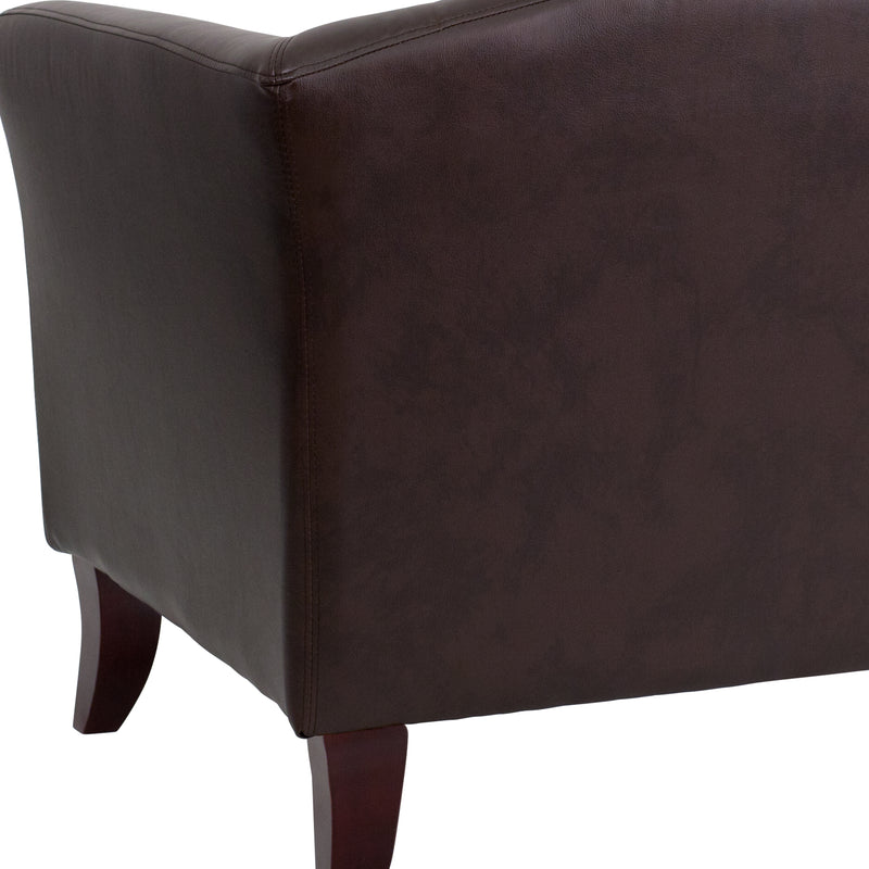 SINGLEWAVE Imperial Series Brown LeatherSoft Chair