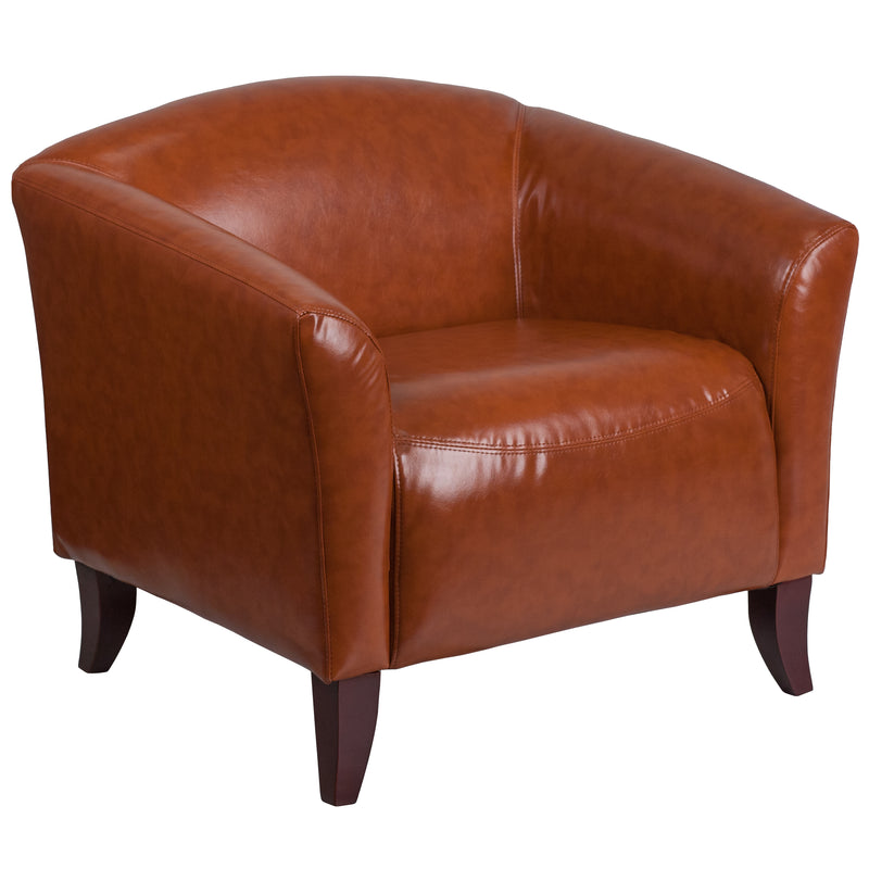 SINGLEWAVE Imperial Series Cognac LeatherSoft Chair