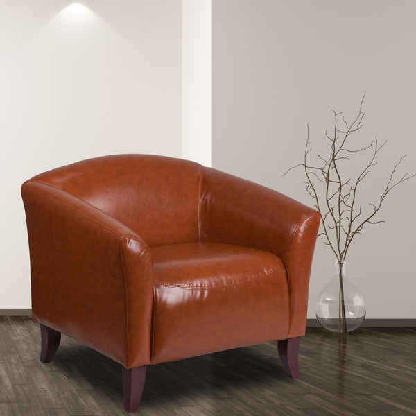 SINGLEWAVE Imperial Series Cognac LeatherSoft Chair