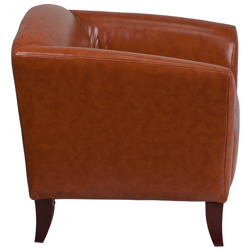 SINGLEWAVE Imperial Series Cognac LeatherSoft Chair