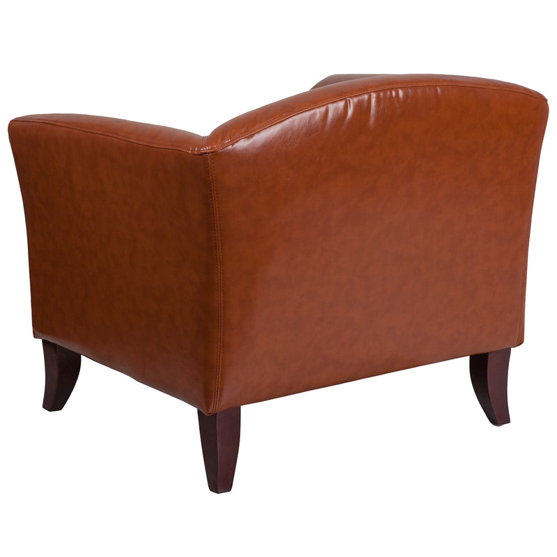 SINGLEWAVE Imperial Series Cognac LeatherSoft Chair