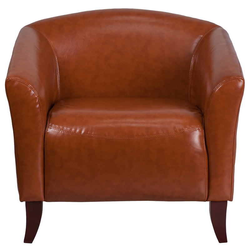 SINGLEWAVE Imperial Series Cognac LeatherSoft Chair