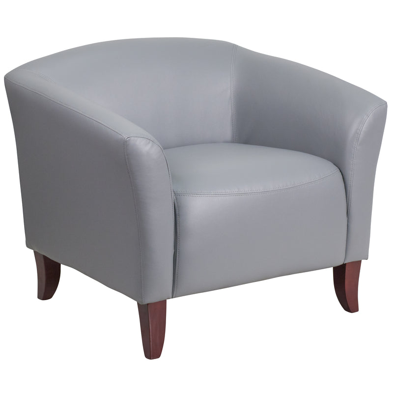 SINGLEWAVE Imperial Series Gray LeatherSoft Chair