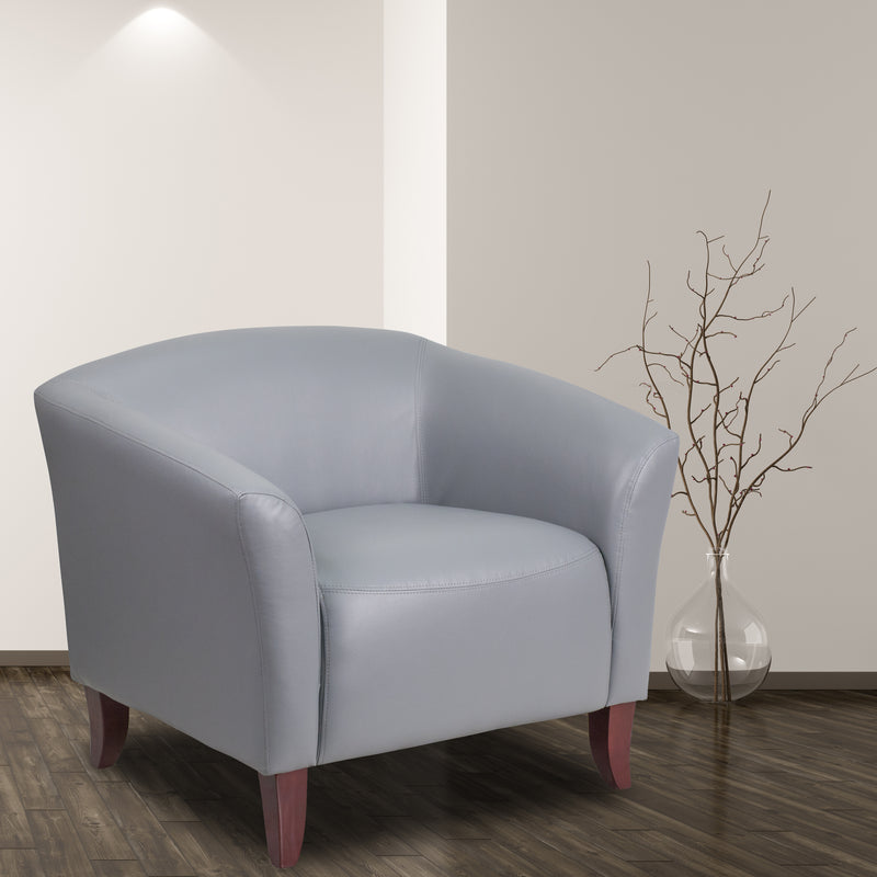 SINGLEWAVE Imperial Series Gray LeatherSoft Chair