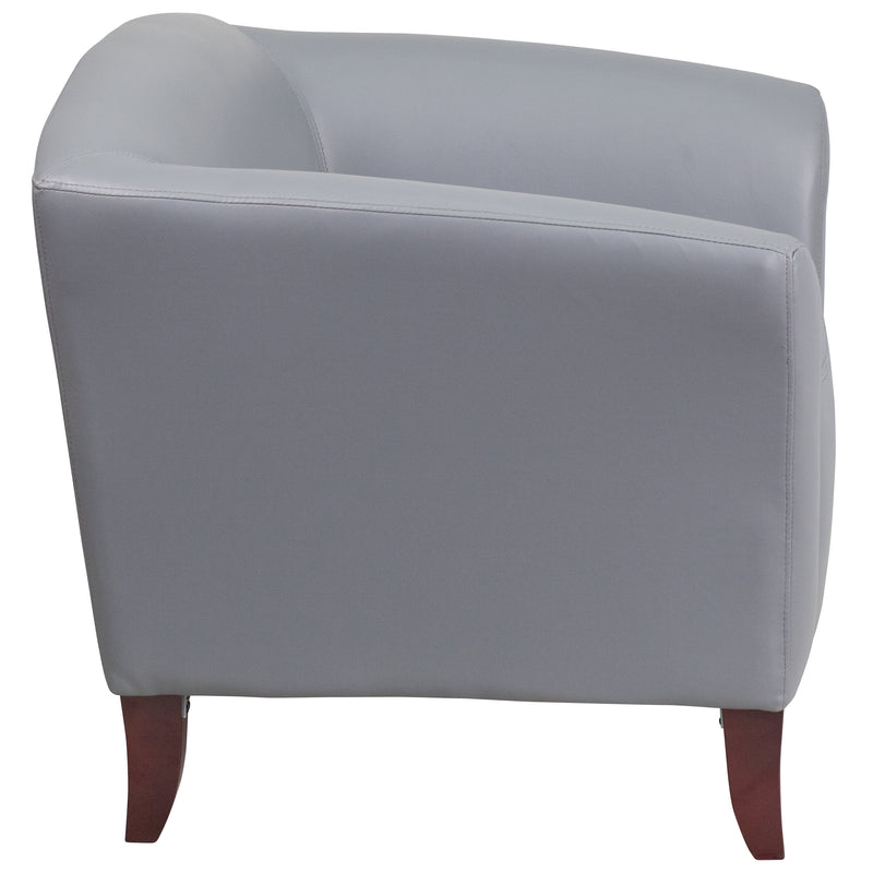 SINGLEWAVE Imperial Series Gray LeatherSoft Chair