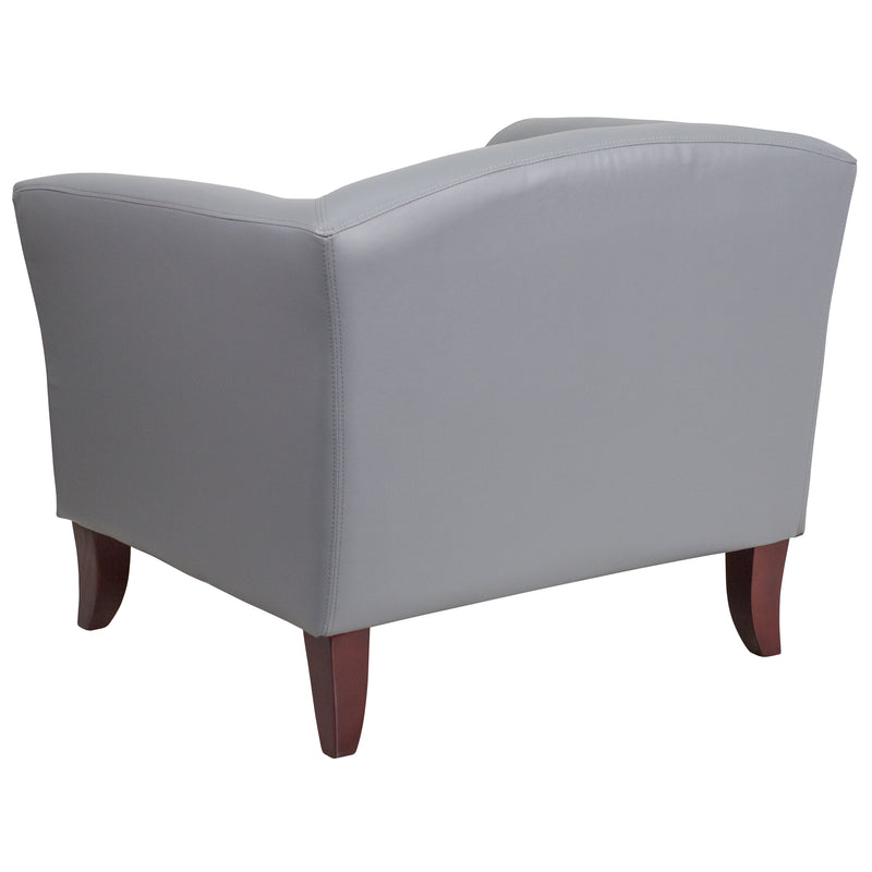 SINGLEWAVE Imperial Series Gray LeatherSoft Chair