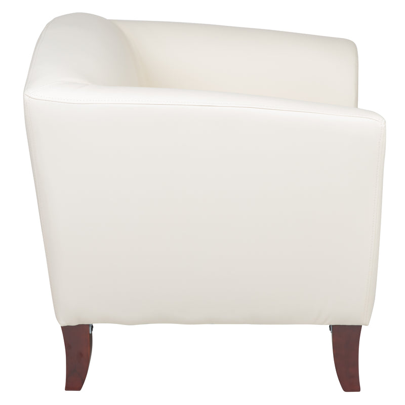 SINGLEWAVE Imperial Series Ivory LeatherSoft Chair