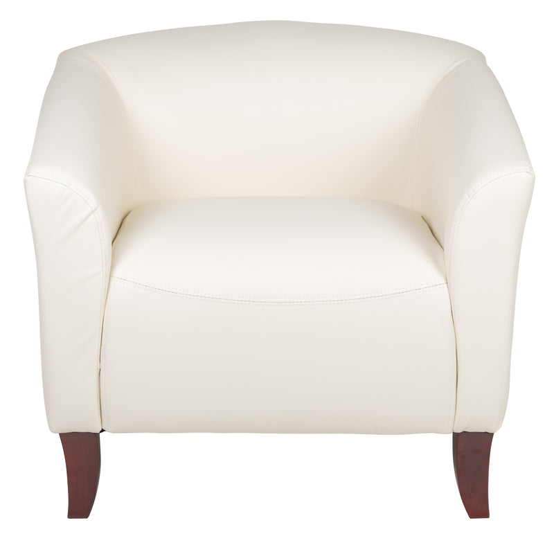 SINGLEWAVE Imperial Series Ivory LeatherSoft Chair